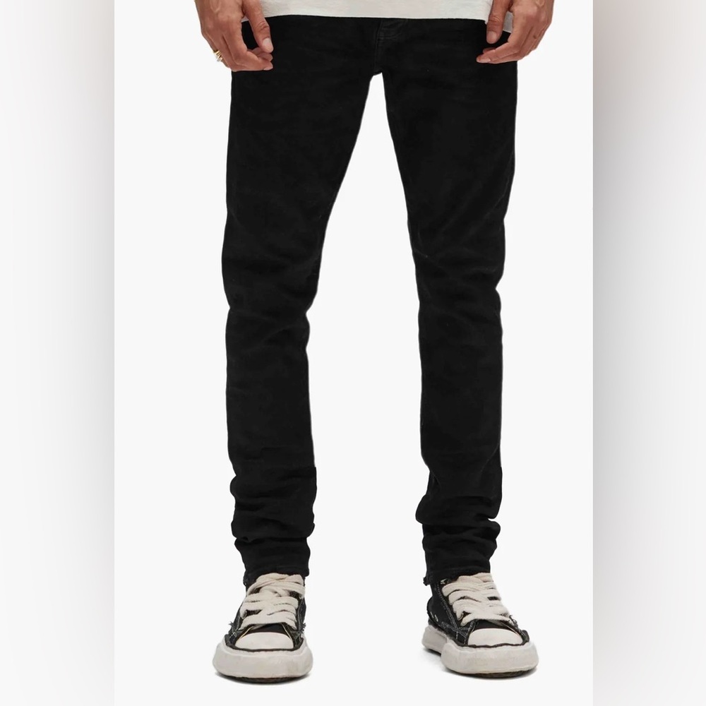 Purple Brand Men's Black P001 Black Raw Jeans